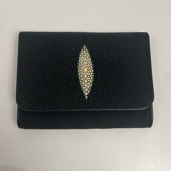 Stingray NEW Teal leather Exotic Leather wallet Bi-fold...